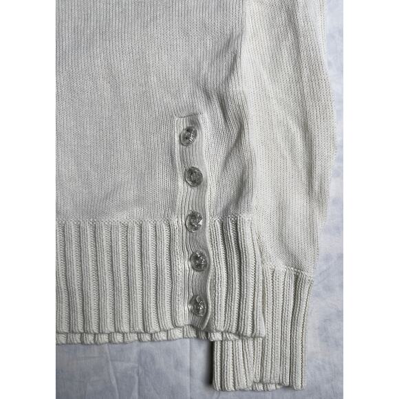 Tommy Jeans Tommy Hilfiger Size Large Pullover Cream Women's Turtleneck Sweater - Picture 3 of 8